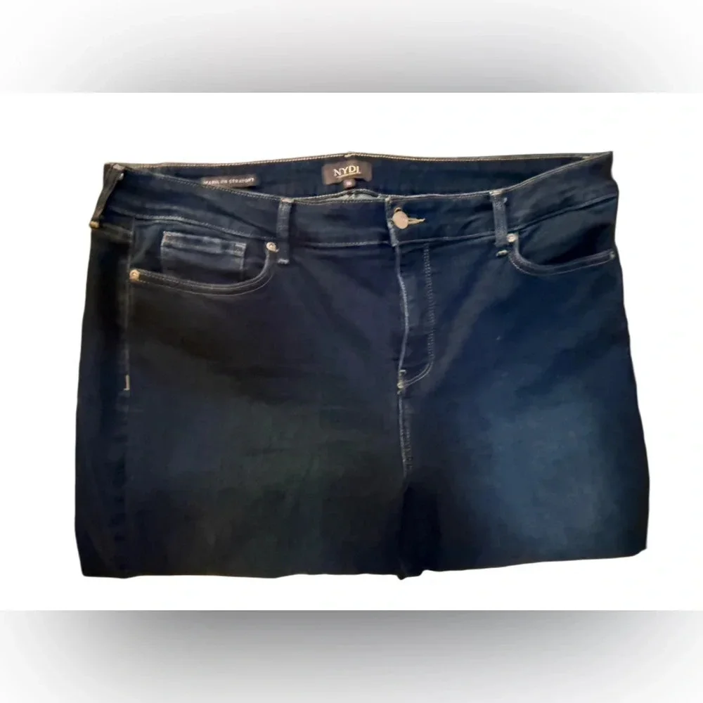 NYDJ Marilyn Straight Jeans Size 16 - Picture 4 of 10